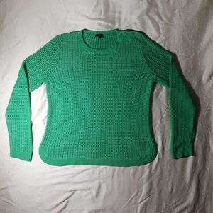 Talbots nylon & lambswool blend green sweater XL